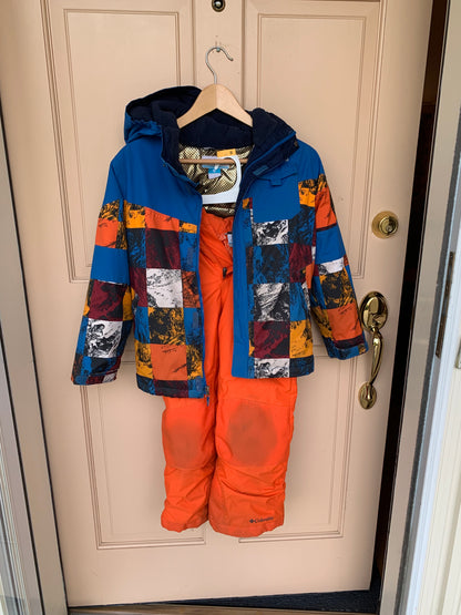 Used Boys Columbia Insulated Jacket (amount 1) and Bugaboo II snow pants (amount 2)