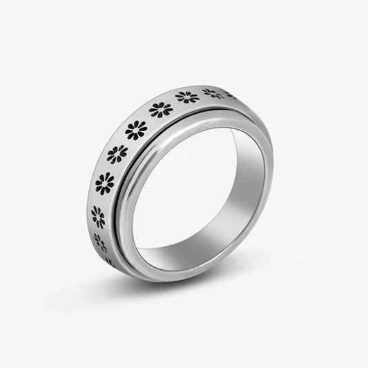 Daisy Stainless steel Fidget Ring